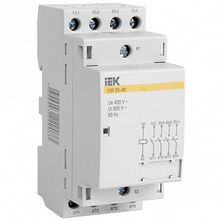 Модульный контактор  КМ20-40 4P 20А 400 230 AC | код. MKK20-20-40 |  IEK
