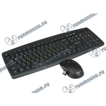 Комплект клавиатура + мышь Gembird "KBS-8000", беспров., черный (USB) (ret) [134696]