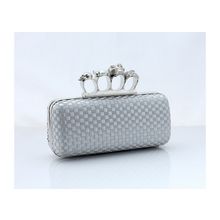 Клатч жесткой формы с модной ручкой