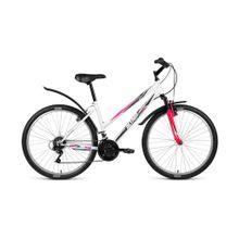 24" ALTAIR MTB HT 2.0 2018 (18ск, сталь, аморт.вилка, V-brake SUNRUN SUNRUN SUNRUN Kanguye)(рама 14", белый)