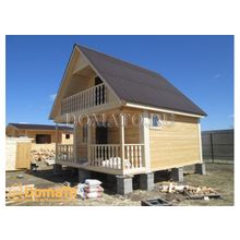 Дом из бруса с мансардой