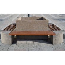 Бетонная скамейка из бетона Евро 2 Ринг