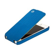 Кожаный чехол Hoco для iPhone 5 синий