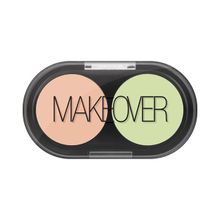 Консилер для зоны вокруг глаз тон Warm Ivory & Corrective Green Makeover Paris Multi-Action Concealer Kit Anti-Cernes