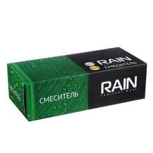 RAIN Смеситель для ванны Нефрит, дл. излив 35см, с набором для душа, кер. дивертор, латунь Хром