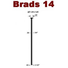 Шпилька со шляпкой Omer Brads 14 - 38мм