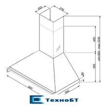 Каминная вытяжка Smeg KD90HXE