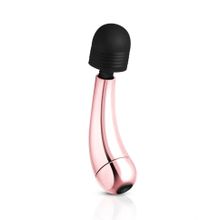 Золотисто-черный мини-вибратор Mini Curve Massager - 13 см. (187831)