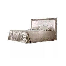 Ярцево Кровать 2-х спальная (1,4 м) с мягким элементом с подъемным механизмом Тиффани ТФКР140-2(3) штрих-лак серебро ID - 307637