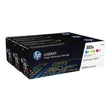 Картридж HP CF370AM (№305A)  Tri-Pack Yellow Magenta Cyan для HP LJ 300 400, M351 375 451 475