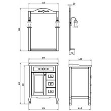 ASB-Woodline Мебель для ванной Флоренция Квадро 60 бук тироль, массив ясеня