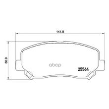 Колодки Тормозные Дисковые | Перед | Mazda Cx-5 (Ke, Gh) 2.0 01.2012 -  <=> Mazda Cx-5 (Kf) 2.2 D 05.2017 - Brembo арт. P49045