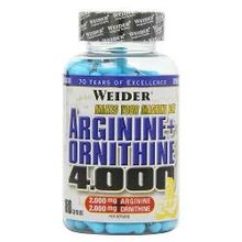 Аминокислоты Weider Arginine+Ornithine 4000, 180 капсул