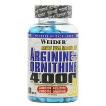 Аминокислоты Weider Arginine+Ornithine 4000, 180 капсул