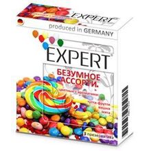 Expert Цветные ароматизированные презервативы Expert  Безумное ассорти  - 3 шт.