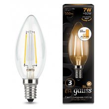 Gauss Лампа светодиодная Gauss LED Filament Candle E14 7Вт 2700K 103801107-S ID - 430173