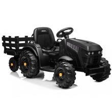 Детский электромобиль Bettyma трактор с прицепом 2WD 12V - BDM0925-BLACK