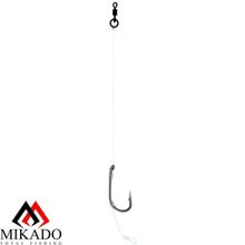 Крючки с поводками Mikado Carp Fine Line P15 "METHOD PASTE STIFF RIG" № 1   25 lbs   13 см.   ( 2 шт.)