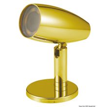 Osculati Articulated LED spotlight polished brass, 13.439.51