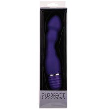 Dream Toys Фиолетовый вибромассажер для анальной стимуляции PURRFECT SILICONE ANAL VIBE - 15 см. (фиолетовый)