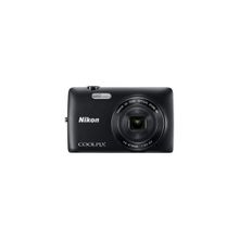 Nikon coolpix s4300 16mpix черный  6x 3" 720p 74mb sdhc en-el19