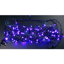 Rich LED 20 м, цвет: фиолетовый.  Черный провод.