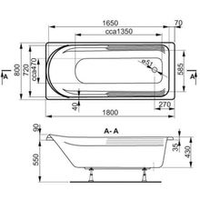 Акриловая ванна VAGNERPLAST HERA 180