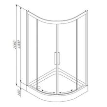 Душевой уголок Am.Pm Like Deep (W80G-301-090MT) (90х90)