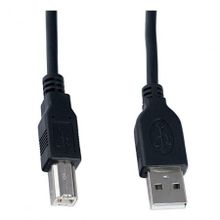 Кабель USB 2.0 Am=>Bm - 3 м, черный, Perfeo (U4103)