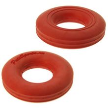 Эспандер кольцо нагрузка 35-40кг d-80мм ребристо гладкий Красный