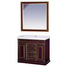 Misty Тумба с раковиной Vena 105 бордо патина