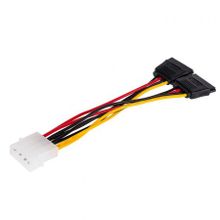 Переходник питания Molex - 2xSATA, 0.2м, ATcom (AT8605)