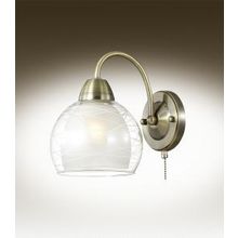 Бра декоративное с выключателем BALINA бронзовый стекло E27 1*60W 220V 2944 1W