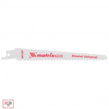 Matrix Полотна универсальные для сабельной пилы S611DF 125 4,3 мм, Bimetal, 2 шт, Pro Matrix