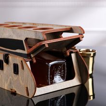 Мини-бар деревянный Яхта, серо-коричневый, 47 см