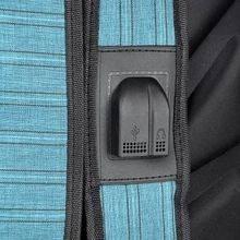 Рюкзак подростковый, 44x31x13см, 1отд, 1 карман, спинка из ЭВА, USB, полиэстер под ткань, бирюзовый бирюзовый