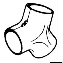 Osculati Y-joint for air canalisation Ø 75 mm, 50.263.06