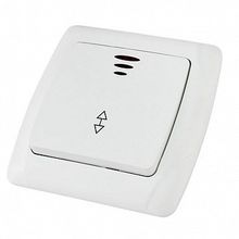 Переключатель 1-клавишный ОНЕГА, с подсветкой, скрытый монтаж, белый |  код. SQ1805-0006 |  TDM