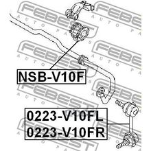 Тяга Стабилизатора | Перед Лев | Nissan Almera Tino V10m 2000.05-2005.11 [Er] Febest арт. 0223V10FL