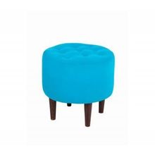 Мебельстория Пуф Рона-1 бирюзовый велюр ID - 310771