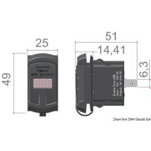 Osculati Dual USB plug + voltmeter, 14.195.61