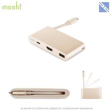 Moshi USB-C Multiport Adapter. Цвет: золотой.