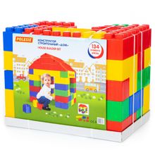 Конструктор строительный Дом, 134 элемента