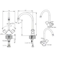 Смеситель Bravat Duo F7133186CP-RUS