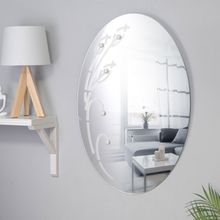 Зеркало «Цветы», с пескоструйной графикой и фьюзингом, настенное, 48×70 см МИКС