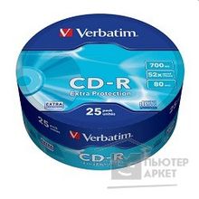 Verbatim Диски CD-R 25шт. 52x 700Mb, Shrink 43726