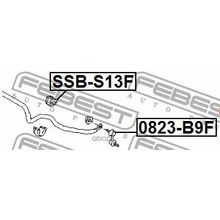 Втулка Стабилизатора | Перед Прав Лев | Subaru Impreza Xv G33 2011-2016 D=23 Мм Febest арт. SSBS13F