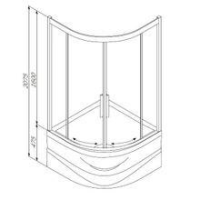 Душевой уголок Am.Pm Like Deep (W80G-301A090MT) (90х90)