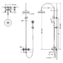 Душевая стойка Bravat Art F65193CP-A1-RUS