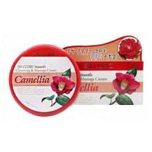 Крем для лица массажный смягчающий очищающий с экстрактом камелии 3W Clinic Smooth Cleansing&Massage Cream Camellia 300мл